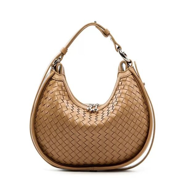 Woven Leather Hobo Bag
