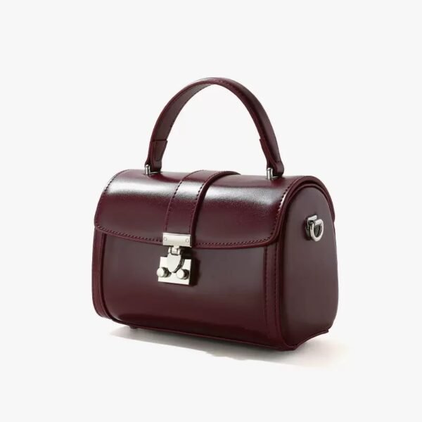 Vintage - Style Leather Handbag - 图片 3