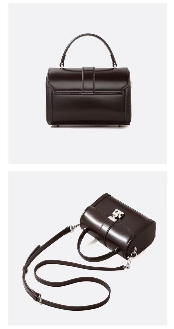 Vintage - Style Leather Handbag - 图片 2