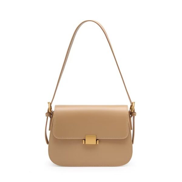 Classic Retro Leather Shoulder Bag - 图片 3